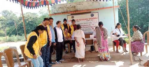 Diabetic screening by LC Rayagada Nagabali
